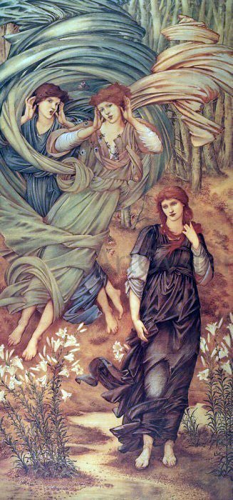 Sir Edward Burne-Jones Spona de Libano - Hand Painted Oil Painting