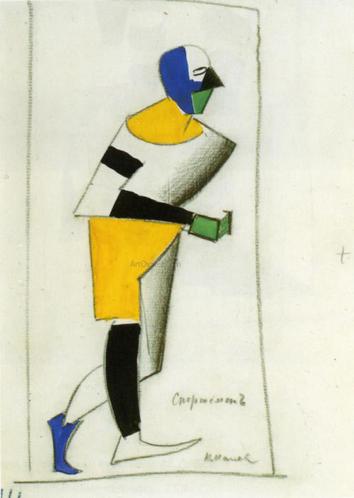 Kazimir Malevich Sportsman - Hand Painted Oil Painting