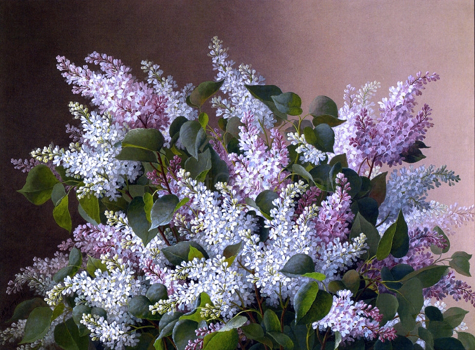 Raoul Paul Maucherat De Longpre Spray of Lilacs - Hand Painted Oil Painting