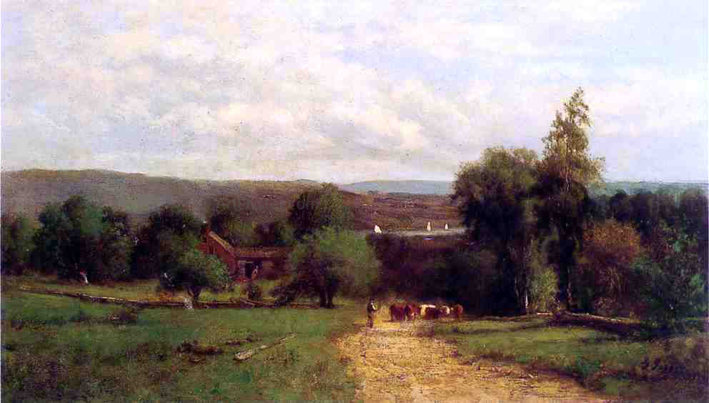 George Inness Spring - Hand Painted Oil Painting