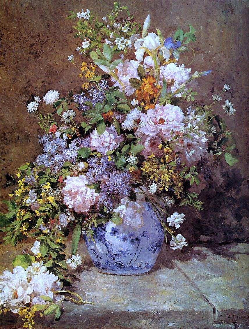 Pierre Auguste Renoir Spring Bouquet - Hand Painted Oil Painting