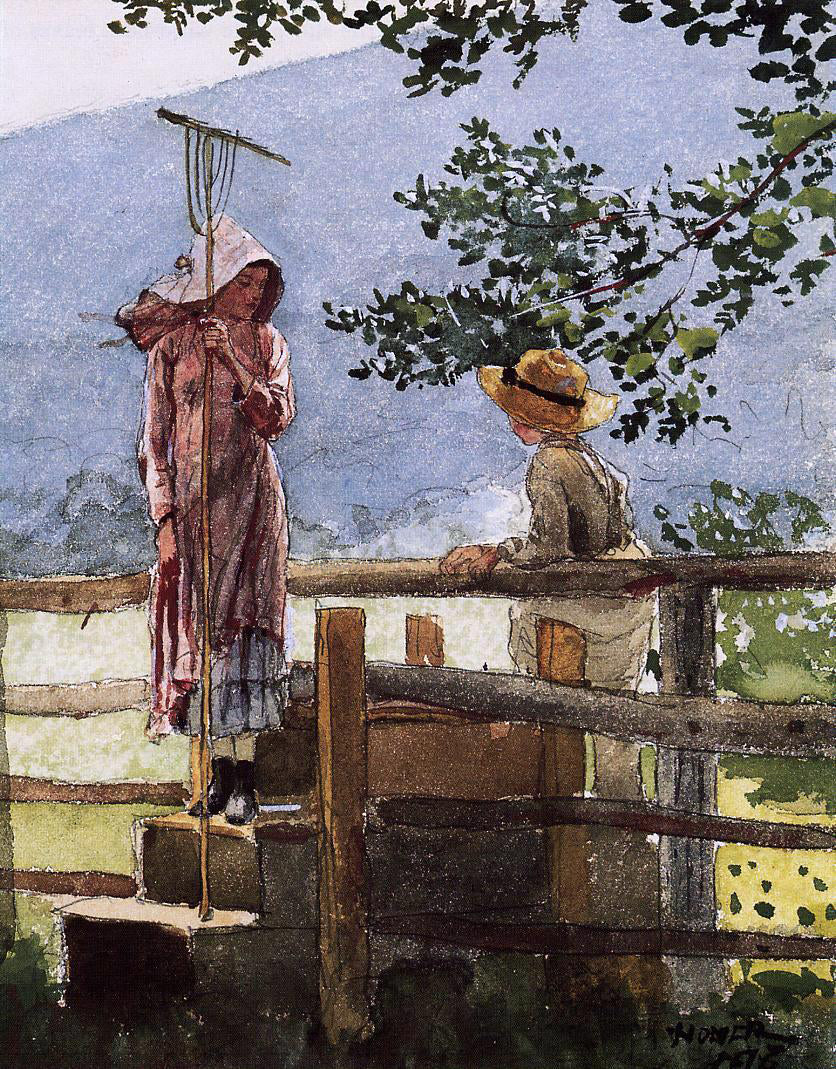  Winslow Homer Spring - Hand Painted Oil Painting