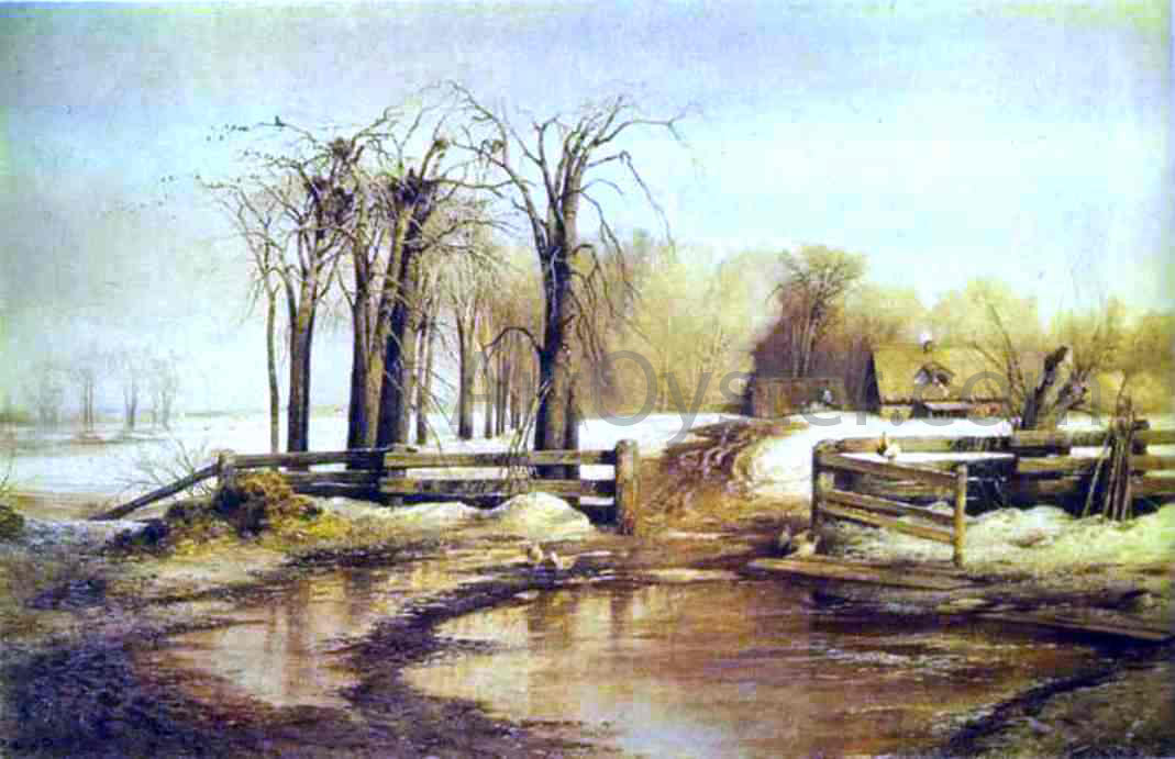 Alexei Kondratevich Savrasov Spring Day - Hand Painted Oil Painting