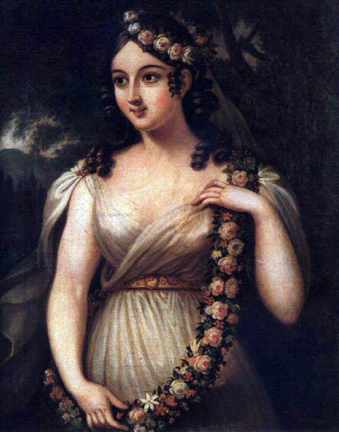Janos Rombauer Spring (Flora, May) - Hand Painted Oil Painting