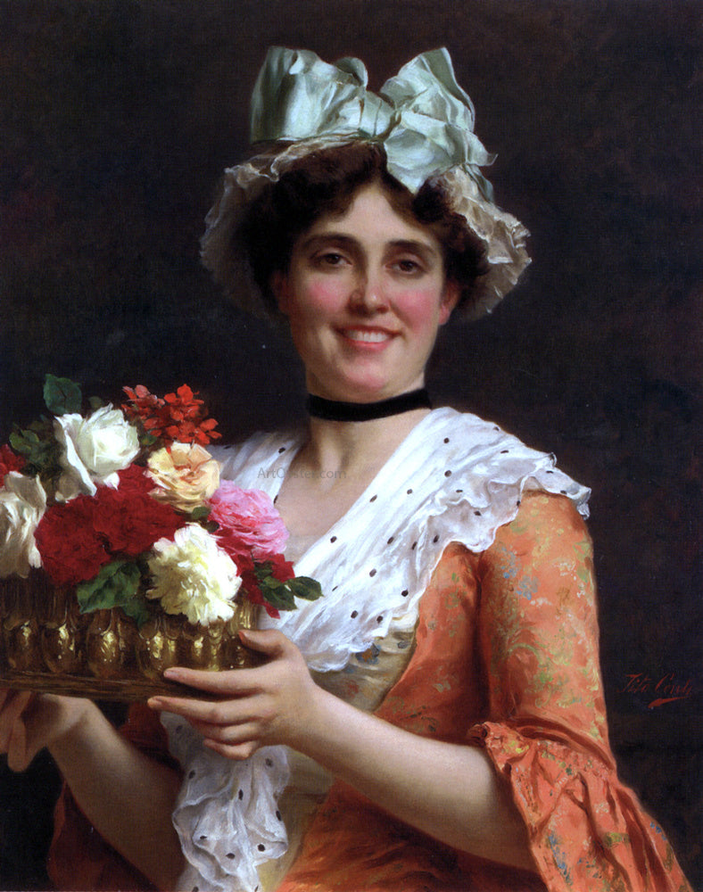Tito Conti Spring Flowers - Hand Painted Oil Painting