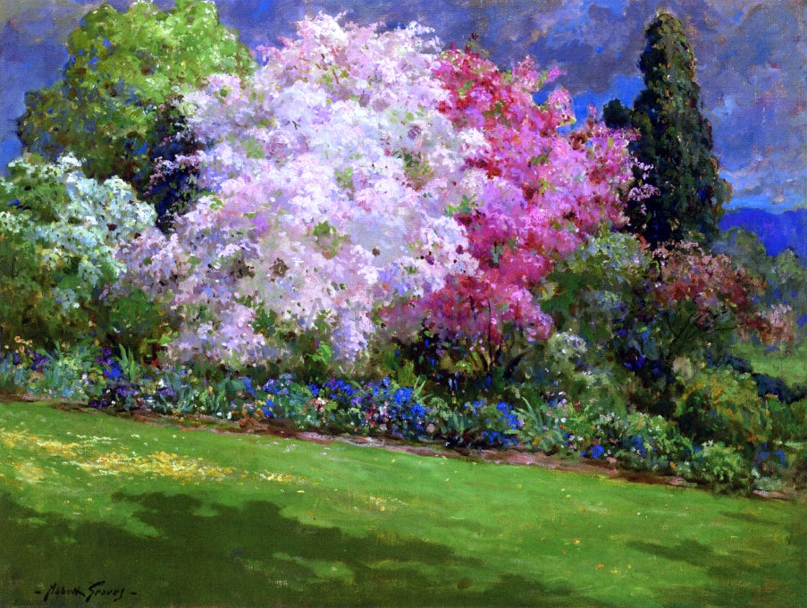 Abbott Fuller Graves Spring Garden, Kennebunkport - Hand Painted Oil Painting