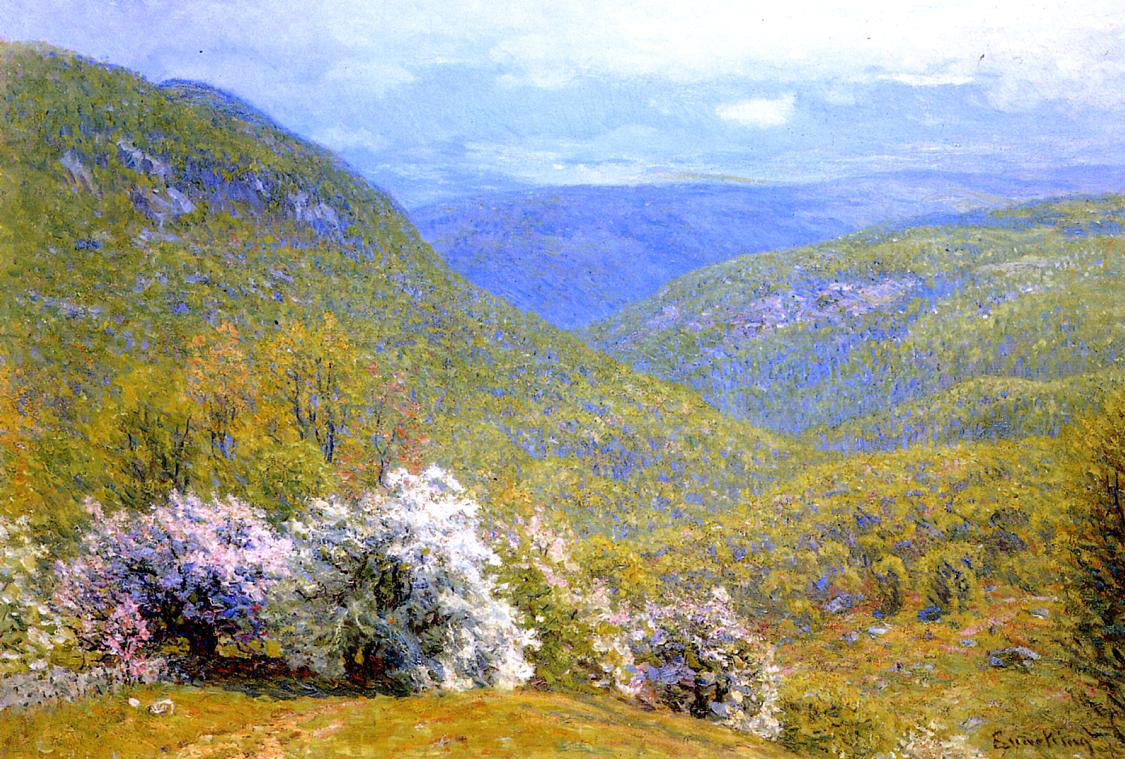 John Joseph Enneking A Spring Hillside - Hand Painted Oil Painting