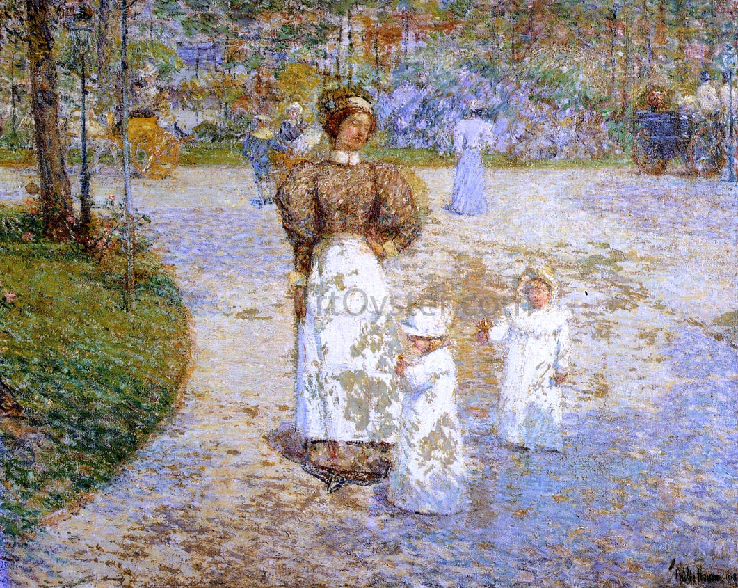 Frederick Childe Hassam Spring in Central Park (also known as Springtime) - Hand Painted Oil Painting