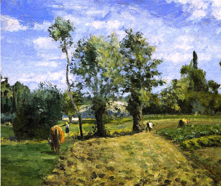 Camille Pissarro Spring Morning, Pontoise - Hand Painted Oil Painting