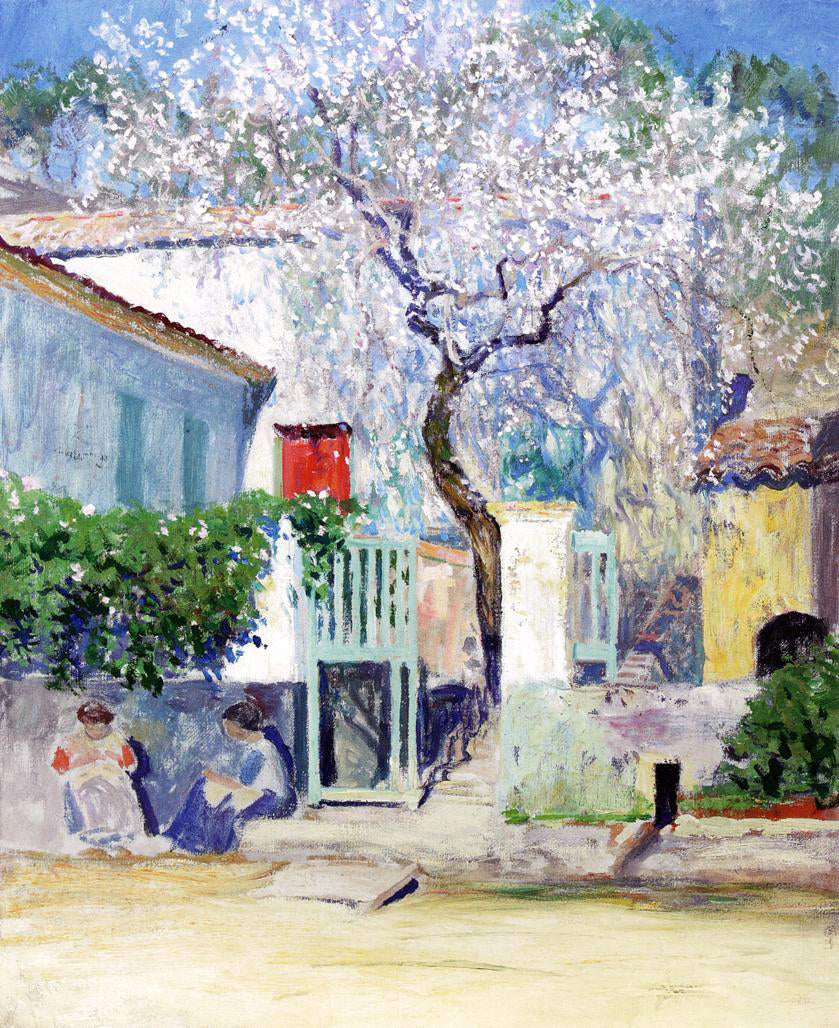 Guy Orlando Rose Spring on the Riviera - Hand Painted Oil Painting