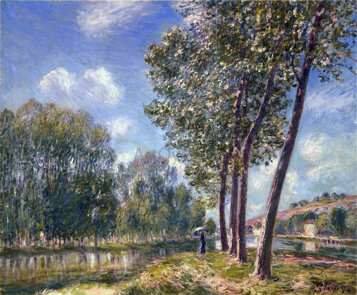 Alfred Sisley Spring Sunshine on the Loing - Hand Painted Oil Painting