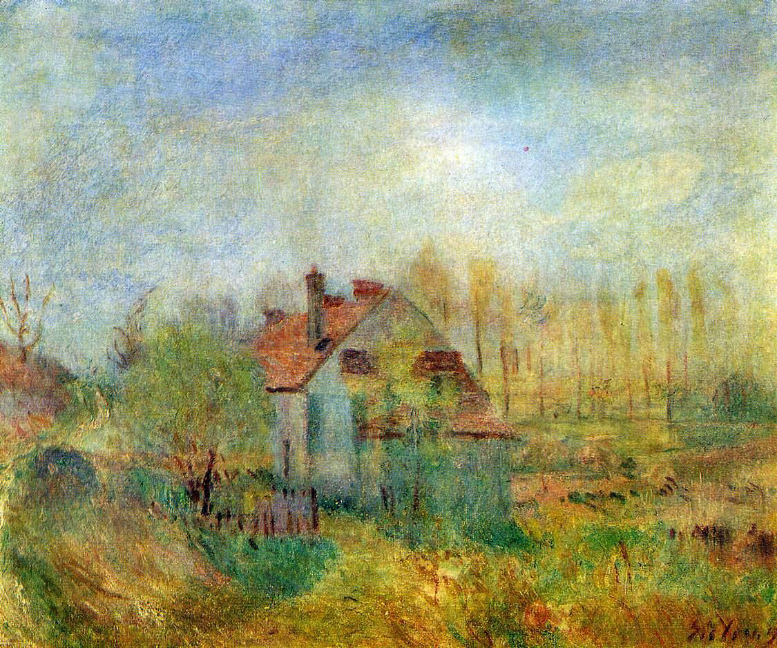  Alfred Sisley Springtime Scene - Morning - Hand Painted Oil Painting