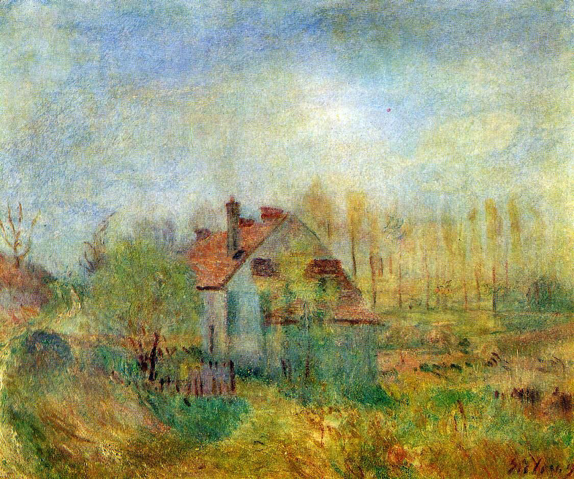 Alfred Sisley Springtime Scene - Morning - Hand Painted Oil Painting