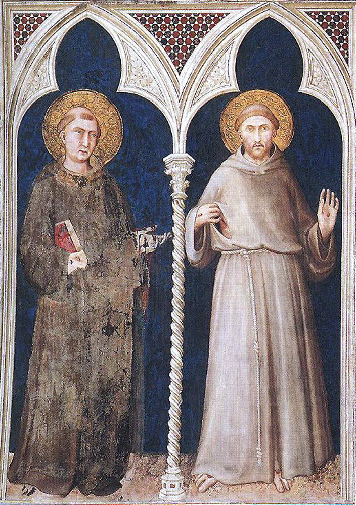 Simone Martini St Anthony and St Francis - Hand Painted Oil Painting