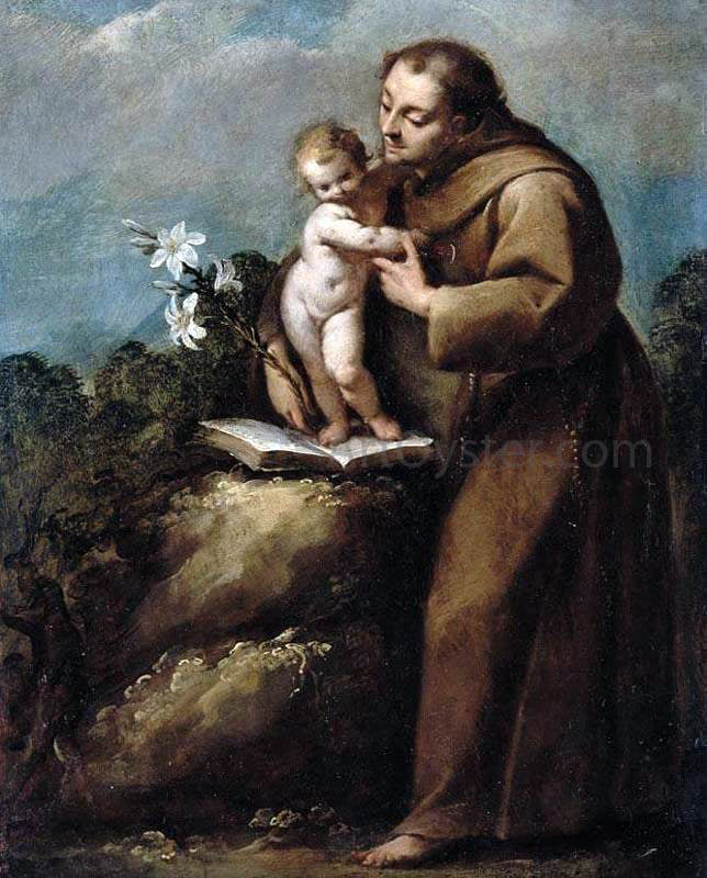 Carlo Francesco Nuvolone St Anthony of Padua and the Infant Christ - Hand Painted Oil Painting