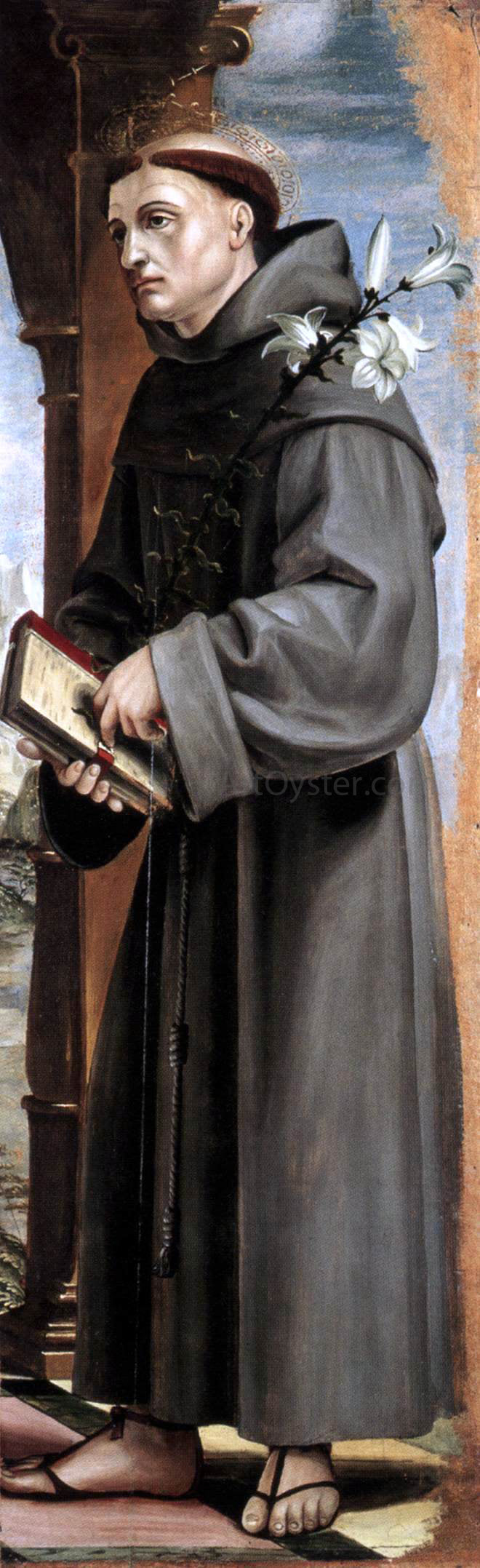 Bernardo Zenale St Anthony of Padua - Hand Painted Oil Painting