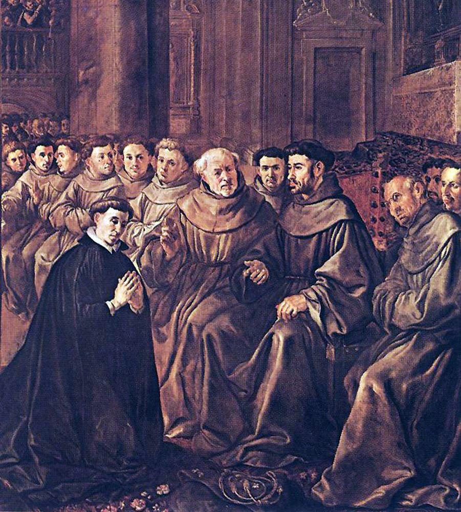 The Elder Francisco De Herrera St Bonaventure Joins the Franciscan Order - Hand Painted Oil Painting