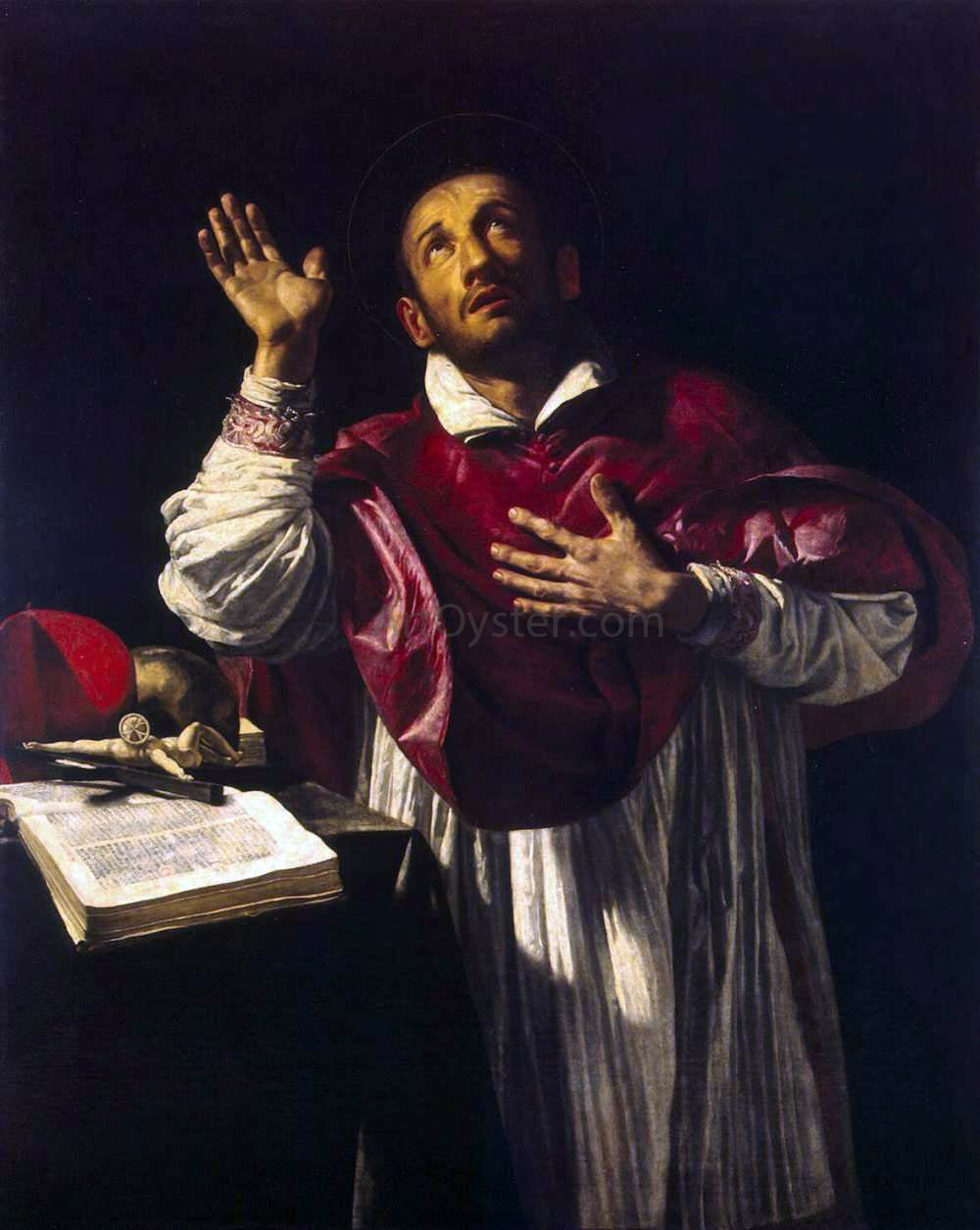 Orazio Borgianni St Carlo Borromeo - Hand Painted Oil Painting