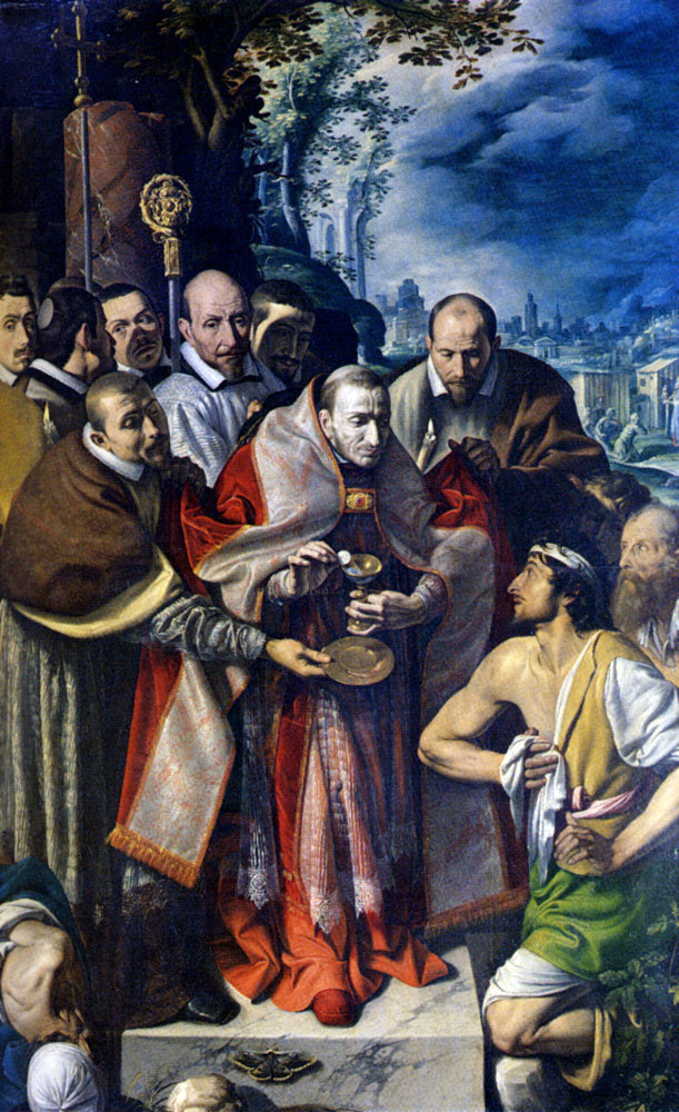 Tanzio Da Varallo St. Carlo Borromeo Giving Communion To The Plague Victims - Hand Painted Oil Painting