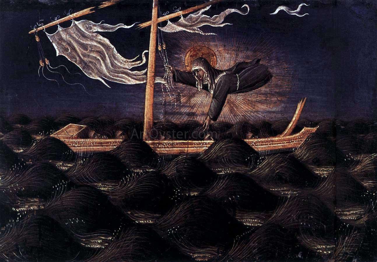 Giovanni Di Paolo St Clare Rescuing the Shipwrecked - Hand Painted Oil Painting