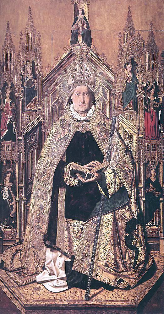 Bartolome Bermejo St Dominic Enthroned in Glory - Hand Painted Oil Painting