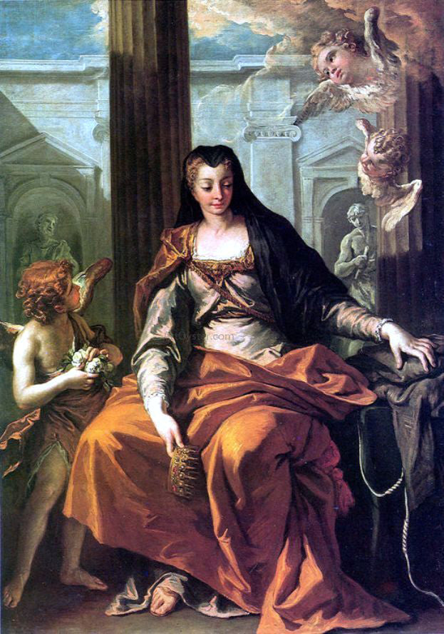 Sebastiano Ricci St Elisabeth of Hungary - Hand Painted Oil Painting