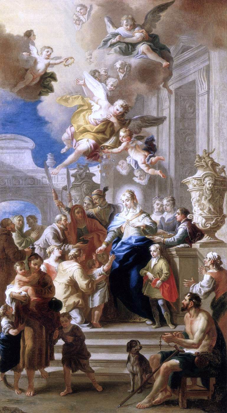 Daniel Gran St Elizabeth Distributing Alms - Hand Painted Oil Painting