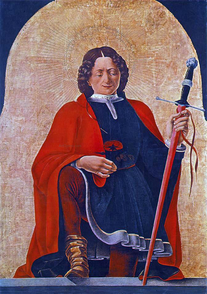 Francesco Del Cossa St Florian (Griffoni Polyptych) - Hand Painted Oil Painting
