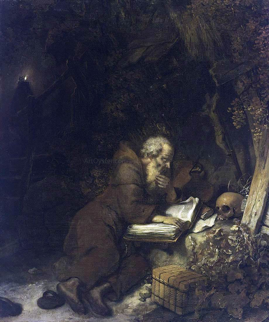 Gerbrand Van den Eeckhout St Francis of Assisi - Hand Painted Oil Painting