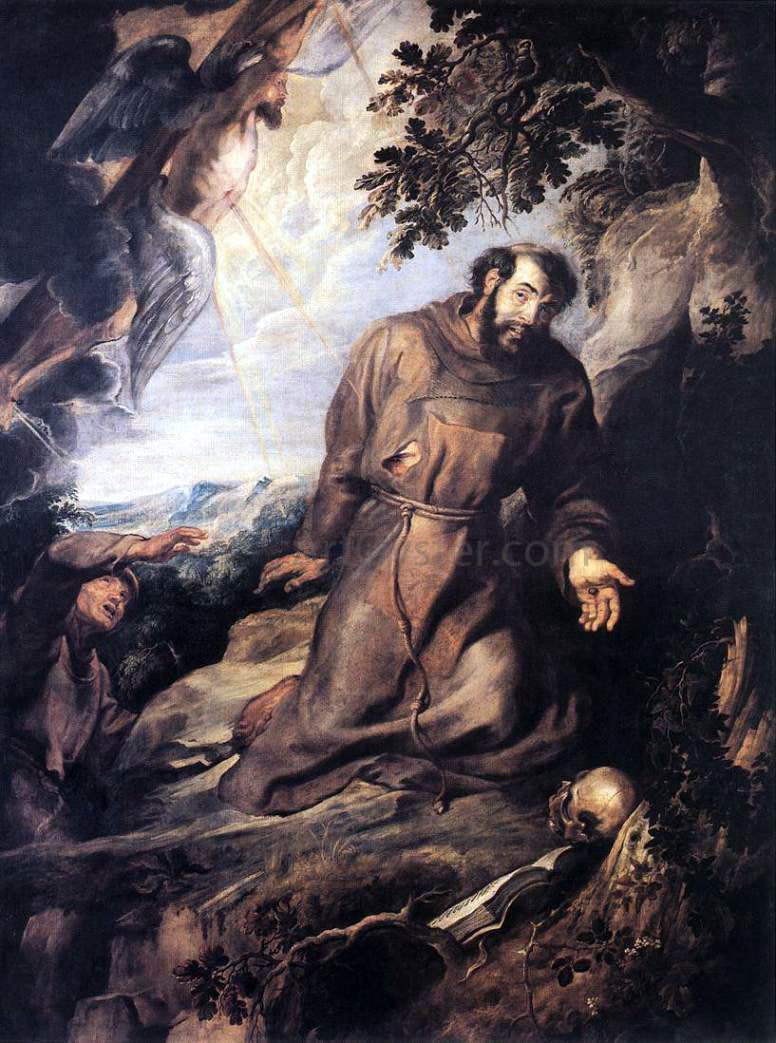 Peter Paul Rubens St Francis of Assisi Receiving the Stigmata - Hand Painted Oil Painting
