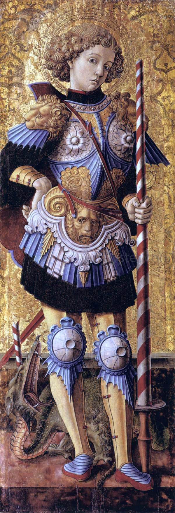  Carlo Crivelli St George - Hand Painted Oil Painting