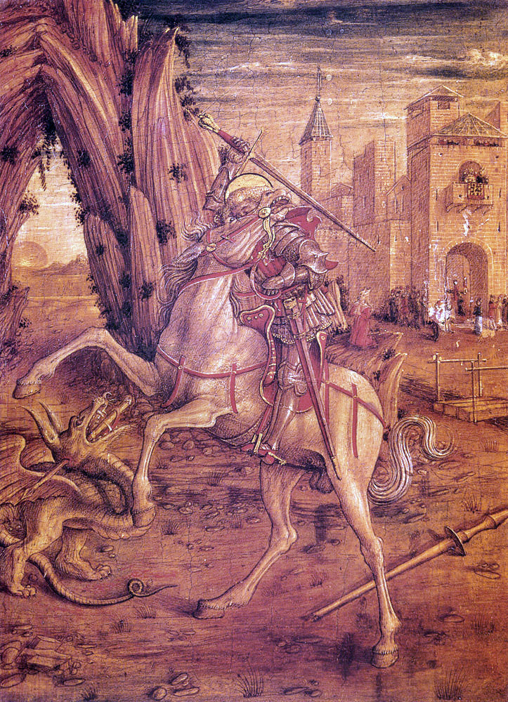  Carlo Crivelli St. George and the Dragon - Hand Painted Oil Painting