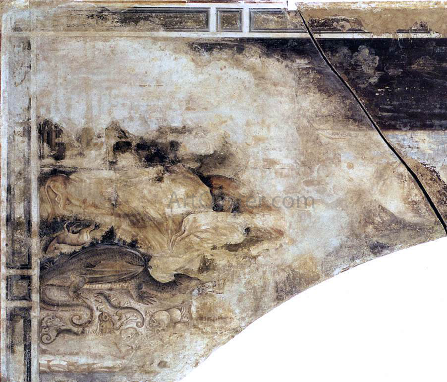Antonio Pisanello St George and the Princess of Trebizond (left side) - Hand Painted Oil Painting