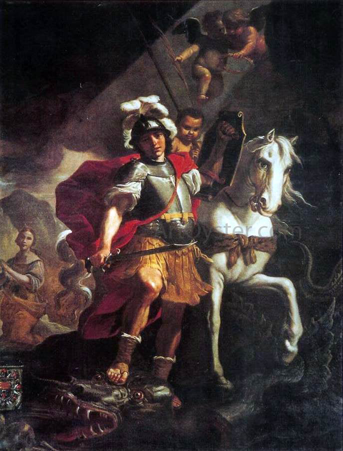 Mattia Preti St. George Victorious over the Dragon - Hand Painted Oil Painting