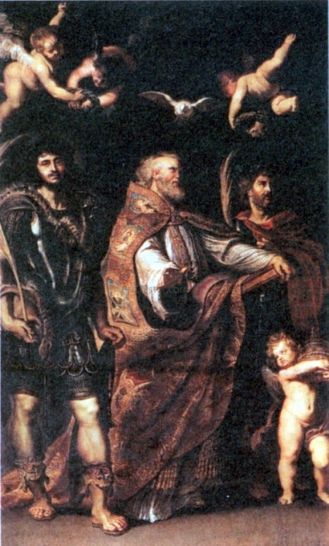 Peter Paul Rubens St George with St Maurus and Papianus - Hand Painted Oil Painting