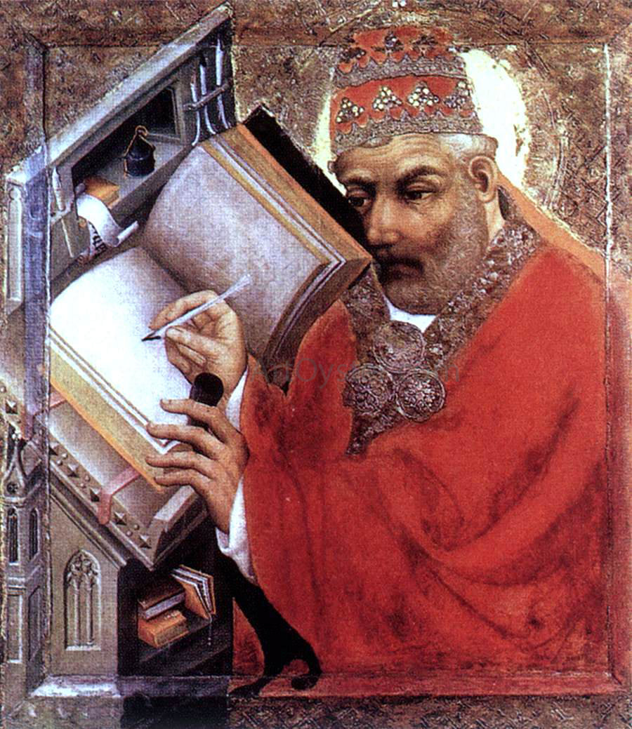 Master Theoderic St Gregory - Hand Painted Oil Painting