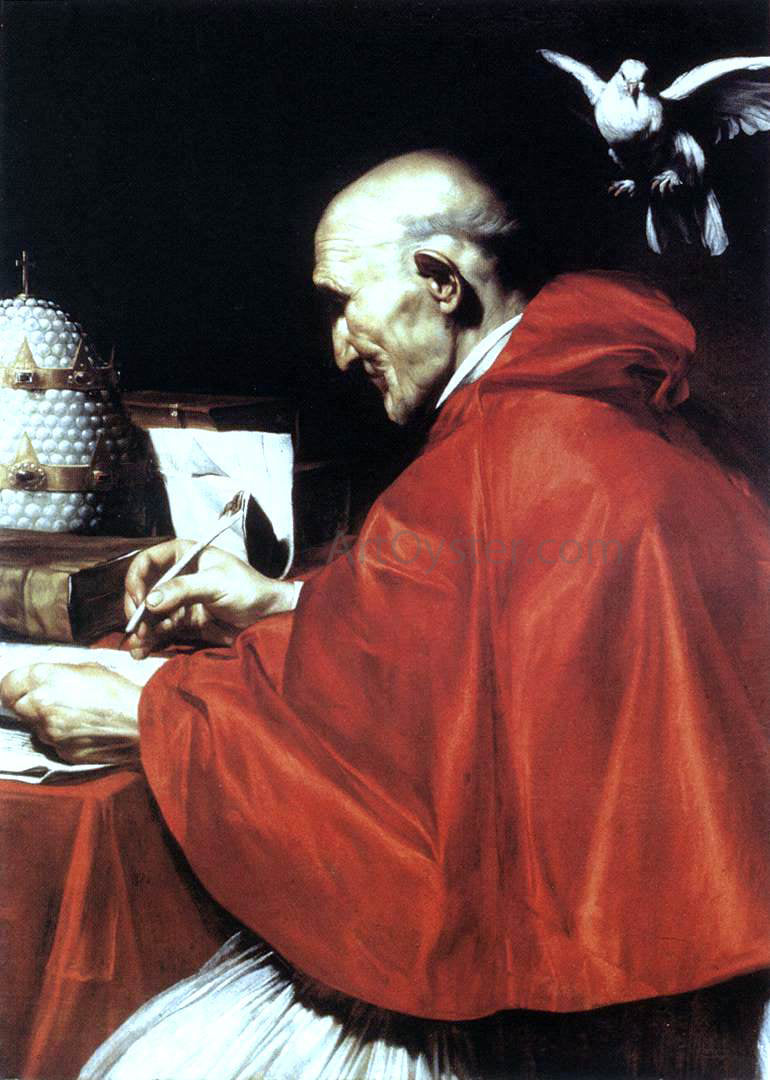 Carlo Saraceni St Gregory the Great - Hand Painted Oil Painting