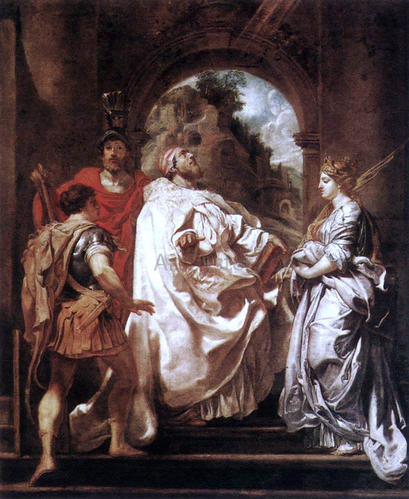 Peter Paul Rubens St Gregory the Great with Saints - Hand Painted Oil Painting