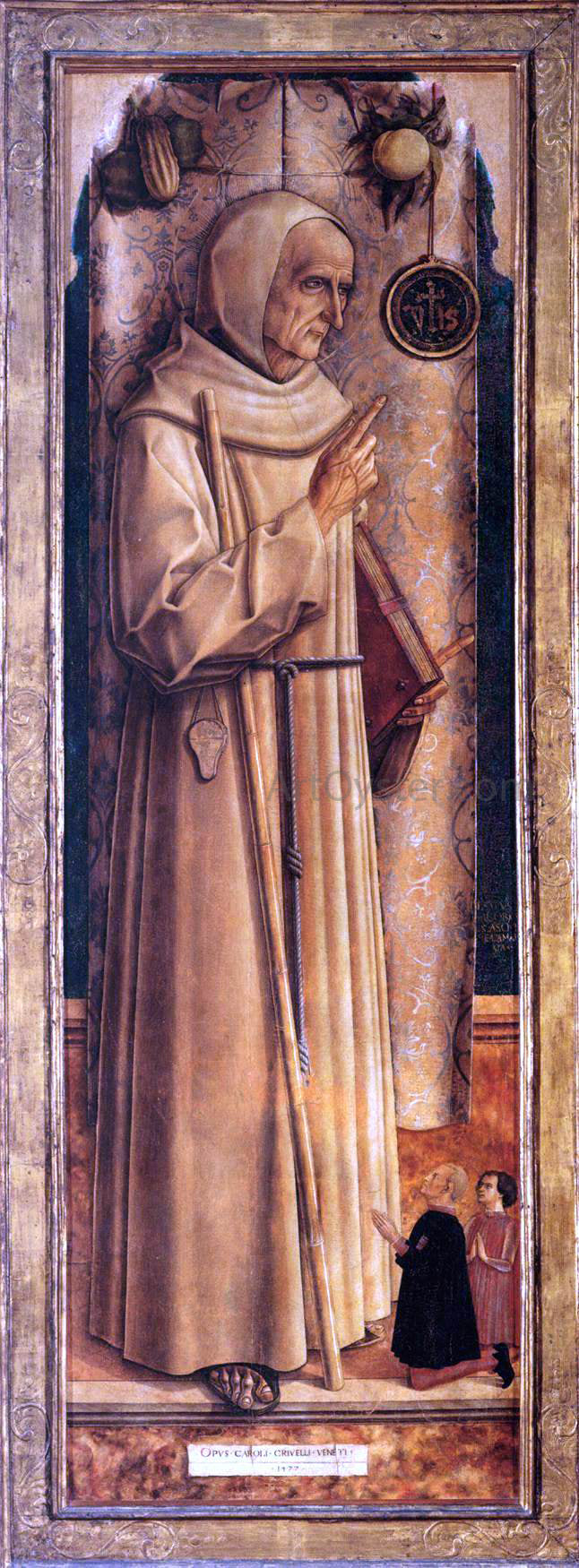 Carlo Crivelli St James of the Marches with Two Kneeling Donors - Hand Painted Oil Painting