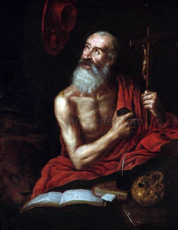 Antonio Puga St Jerome - Hand Painted Oil Painting