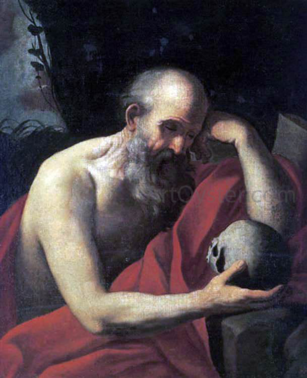Elisabetta Sirani St. Jerome - Hand Painted Oil Painting