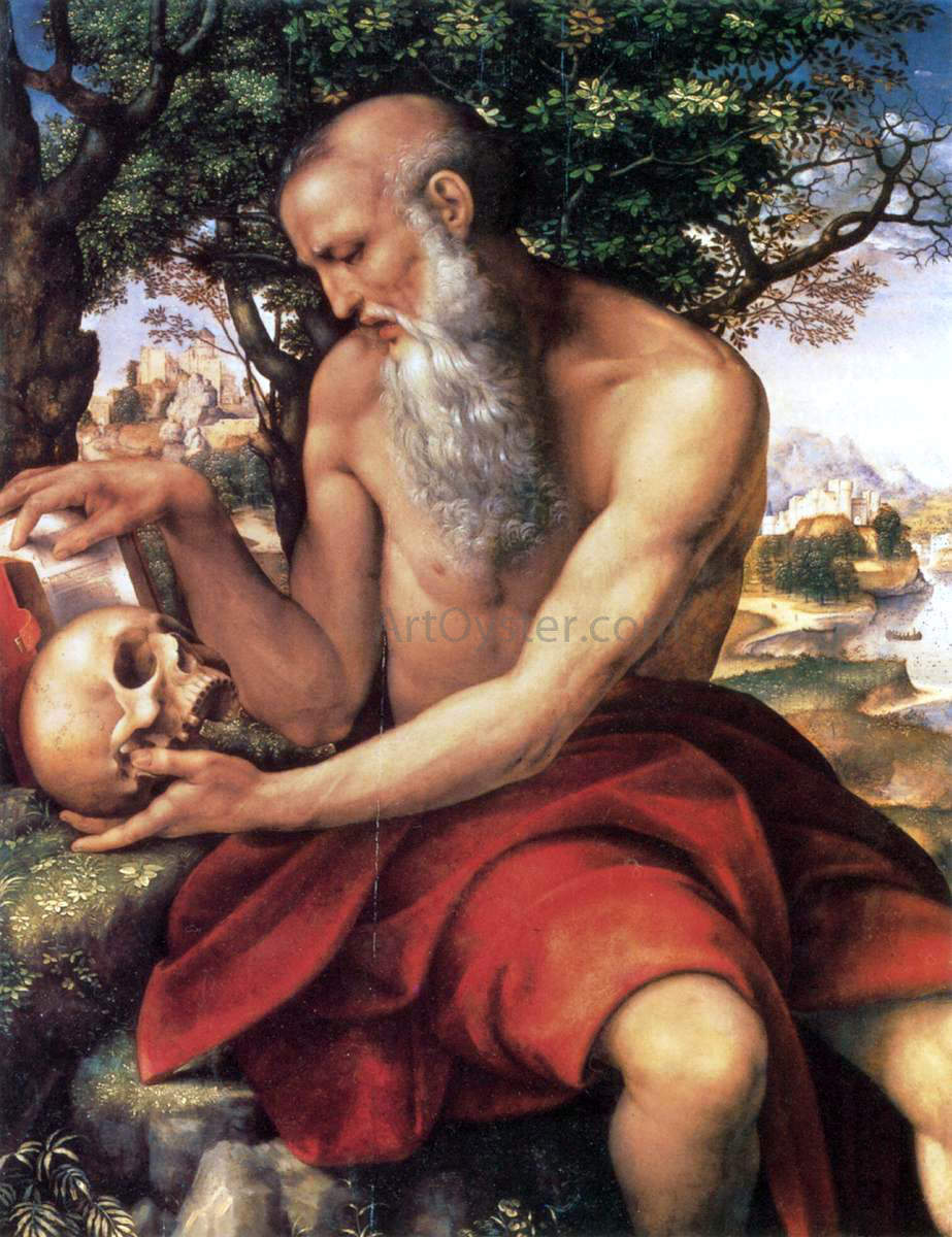 Cesare Da Sesto St Jerome - Hand Painted Oil Painting