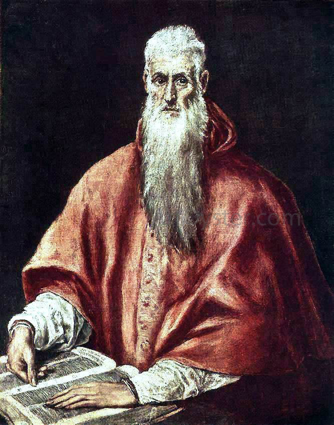 El Greco St Jerome as Cardinal - Hand Painted Oil Painting