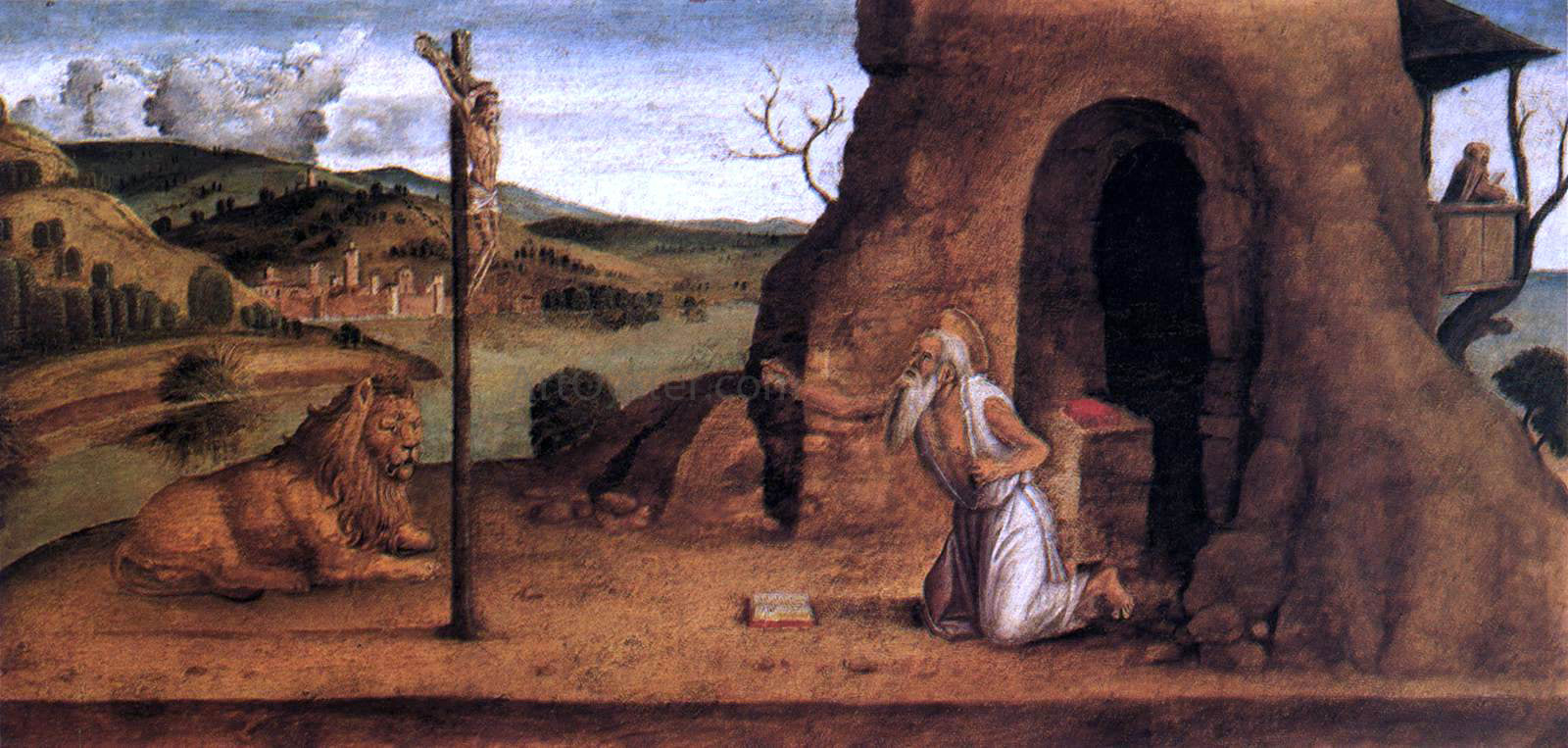  Lazzaro Bastiani St Jerome in the Desert - Hand Painted Oil Painting