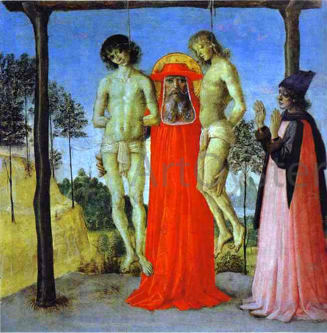 Pietro Perugino St. Jerome Supporting Two Men on the Gallows - Hand Painted Oil Painting