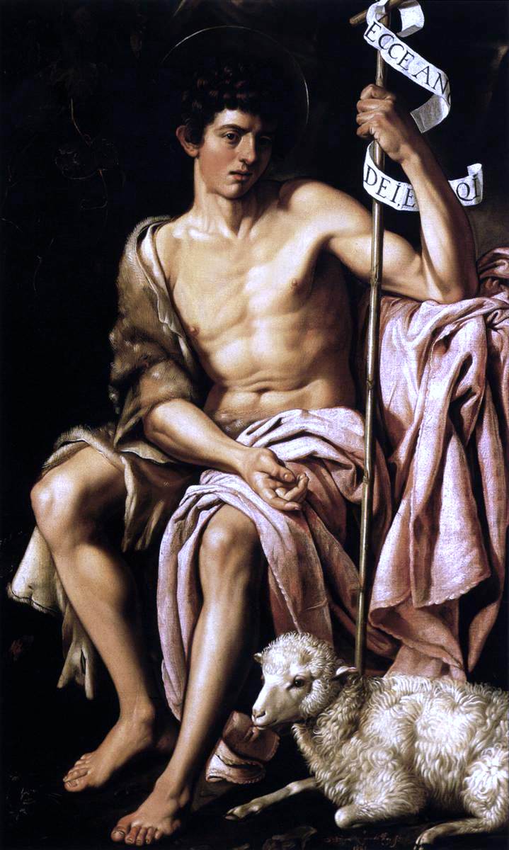 Bartolome Gonzalez Y Serrano St John the Baptist - Hand Painted Oil Painting