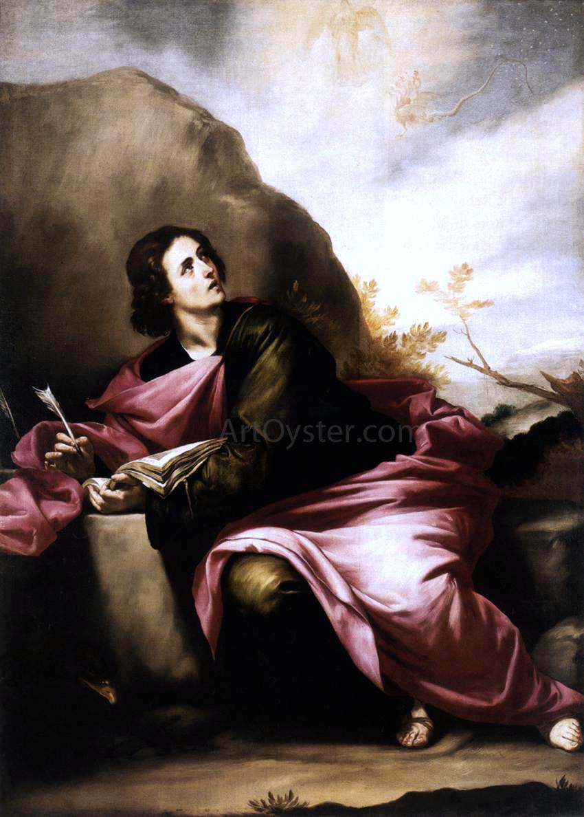 Alonso Cano St John the Evangelist on Pathmos - Hand Painted Oil Painting