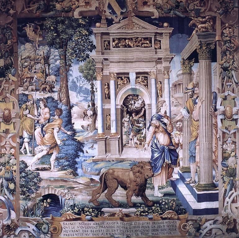 The Elder Jean Cousin St Mammes and Duke Alexander - Hand Painted Oil Painting