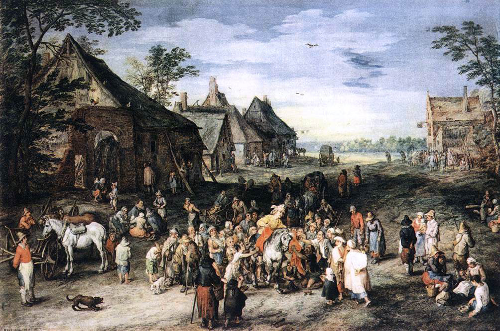 The Elder Jan Brueghel St Martin - Hand Painted Oil Painting