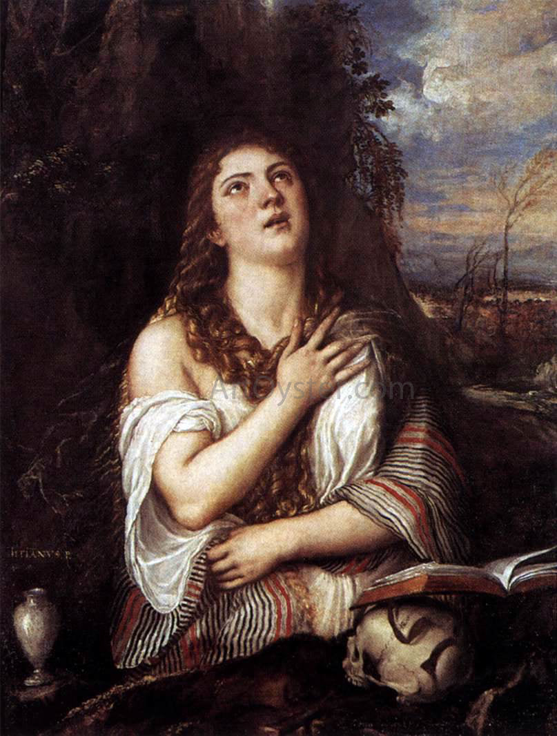 Titian St Mary Magdalene - Hand Painted Oil Painting